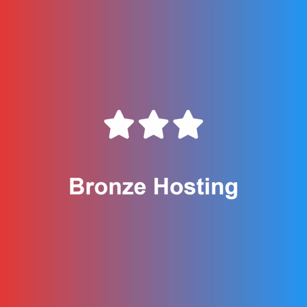 Bronze Web Hosting (Monthly)